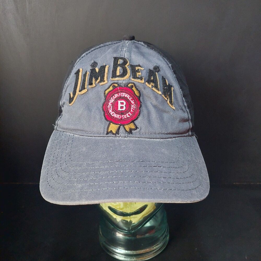 Jim Beam Bourbon Whiskey Souvenier Outdoor Hook N Loop Hat